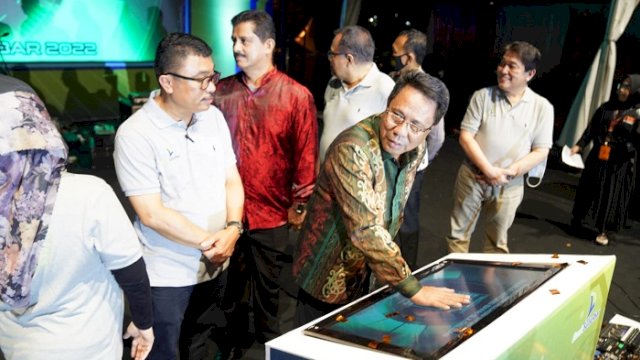 Pj Sekda Sulsel Andi Aslam menghadiri pengundian Karnaval Double Untung Bank Sulselbar.