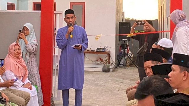 Ketua DPRD Kota Makassar Rudianto Lallo meresmikan sekolah TK Islam Ah-Zahrah, di Kampung Kera-kera, Kelurahan Tamalanrea Indah, Kecamatan Tamalanrea, Senin (27/3/2023).