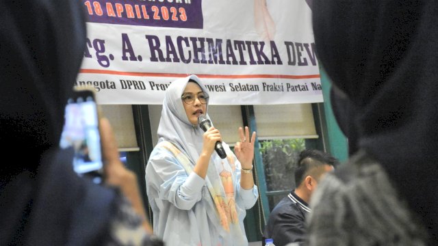Ketua Komisi D DPRD Sulsel, Andi Rachmatika Dewi melaksanakan Monitoring APBD Sulsel di Kelurahan Maricayya Kecamatan Makasar, Selasa (18/4/2023).