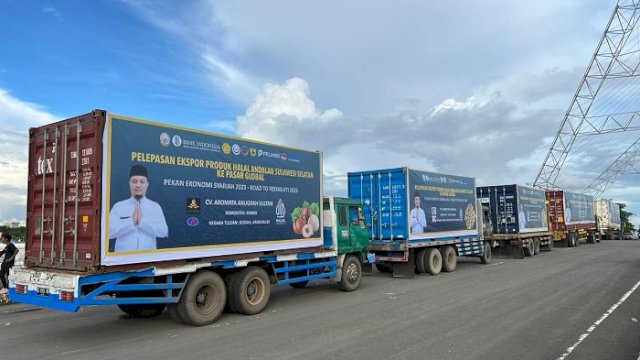 Gubernur Sulsel Lepas Ekspor Produk Andalan dan Halal Senilai Rp 925,35 Miliar ke 19 Negara