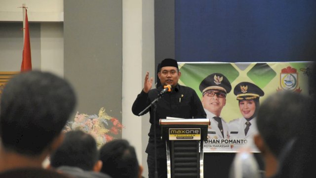 Anggota DPRD Makassar, Imam Musakkar sosialisasikan Perda Pencegahan dan Penanggulangan Bahaya Kebakaran, di Hotel MaxOne Makassar, Jl Taman Makam Pahlawan, Senin (22/5/2023).