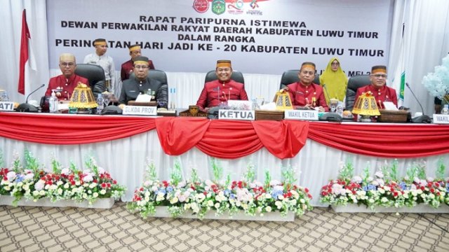 Plh Sekda Sulsel Andi Aslam Hadiri Hari Jadi Lutim ke-20, Ini Pesan Gubernur