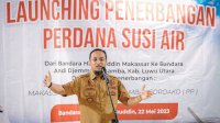 Gubernur Launching Lima Rute Penerbangan Subsidi Pemprov Sulsel, Perdana Rute Makassar-Masamba