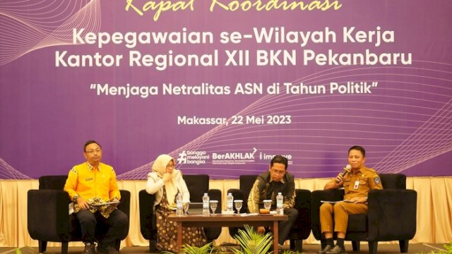 Jadi Pembicara di Rakor, Pj Sekda Sulsel Andi Darmawan Paparkan Terkait Netralitas ASN di Tahun Politik