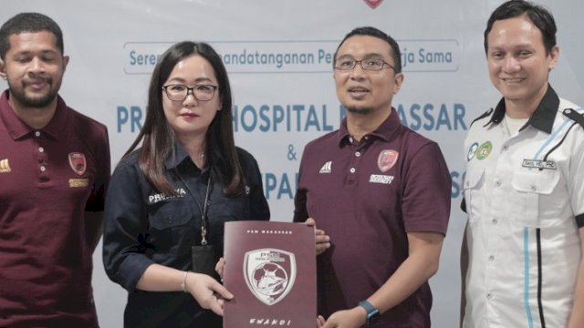 Penandatanganan kerjasama PSM Makassar dan Primaya Hospital. (psm)
