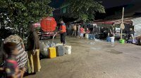 BPBD Sulsel Bantu Distribusi Air Bersih untuk Ratusan Rumah Warga di Kompleks Kodam 3 Makassar