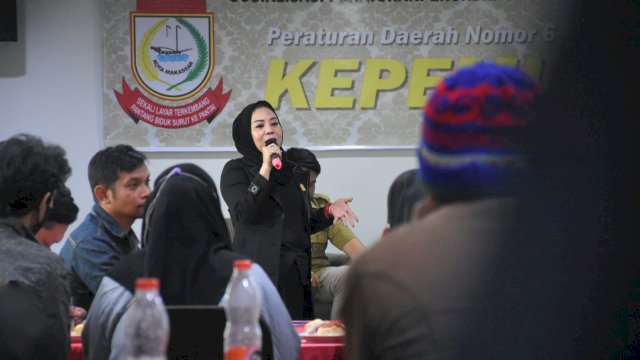 Anggota DPRD Makassar, Nunung Dasniar sosialisasikan Perda Kepemudaan, di Hotel Grand Maleo Makassar, Kamis (1/6/2023).