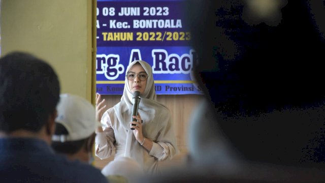 Ketua Komisi D DPRD Sulsel, Andi Rachmatika Dewi serap Aspirasi Warga Kelurahan Bontoala, Kecamatan Bontoala, Kota Makassar, Rabu (7/6/2023).