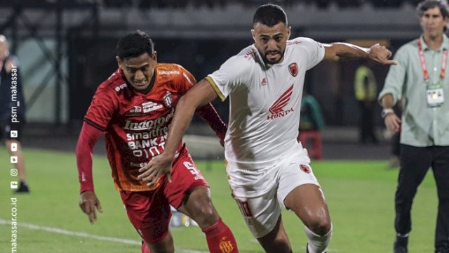PSM Makassar berhasil menahan imbang Bali United pada putaran pertama babak play off Liga Champions Asia 2023/2024 yang berlangsung di Stadion Kapten I Wayan Dipta, Gianyar, Bali, Selasa (6/6) malam. (@PSM_Makassar)