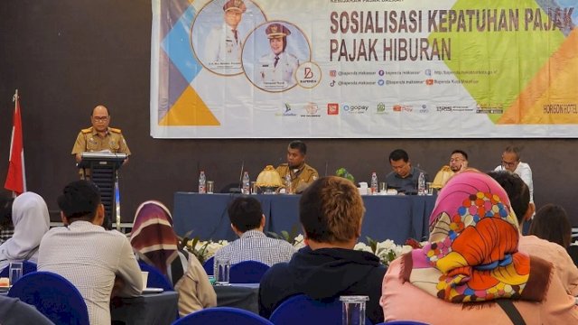 Buka Sosialisasi Kepatuhan Wajib Pajak Hiburan, Asisten III Pemkot Makassar: Pajak Daerah Ini Penting