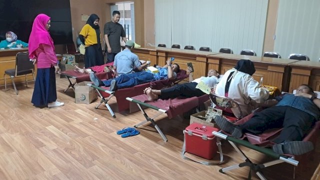 Dinas PMD Sulsel Gelar Donor Darah, Terkumpul 26 Kantong