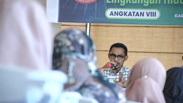 Anggota DPRD Makassar, Sahruddin Said sosialisasikan Perda Perlindungan dan Pengelolaan Lingkungan Hidup, di Hotel Karebosi Premier, Jl Jendral M Yusuf, Rabu (19/7/2023).