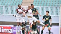 Gol Sundulan Wiljan Pluim Menangkan PSM Atas Persikabo 1973
