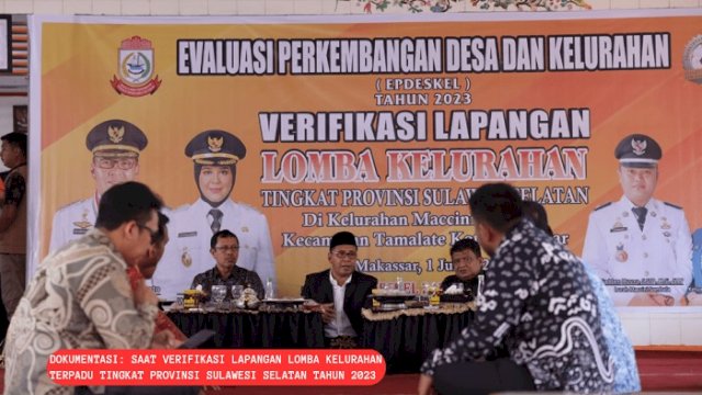 Maccini Sombala Wakili Sulsel Lomba Kelurahan Tingkat Nasional