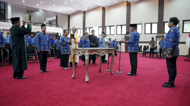 112 Pejabat Fungsional Lingkup Pemprov Sulsel Dilantik Pj Sekprov