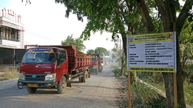 Pemprov Sulsel Mulai Kerjakan Perbaikan Jalan Batas Soppeng-Pangkajene, Segini Anggaran yang Disiapkan