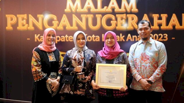 Makassar Terima Penghargaan Kota Layak Anak, Wawali Harap Tahun Depan Raih Kategori Utama