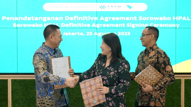 PT Vale Indonesia, Huayou Cobalt Co dan PT Huali Nickel Indonesia Jalin Kerjasama Targetkan 60.000 Ton Nikel Bahan Baku Baterai Kendaraan Listrik.