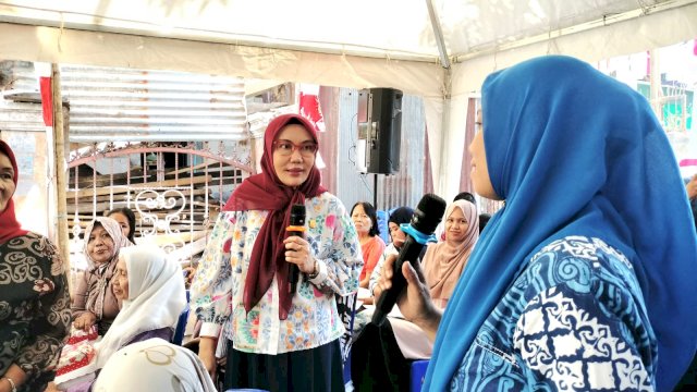 Anggota DPRD Makassar, Rezki serap Aspirasi Warga Sungai Pareman, Kelurahan Lajangiru, Kecamatan Ujung Pandang, Kamis (3/8/2023).
