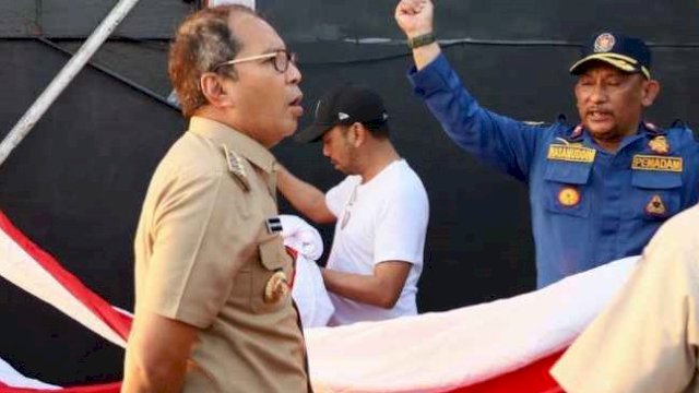 Walikota Tinjau Persiapan HUT RI ke-78 di Anjungan City Of Makassar
