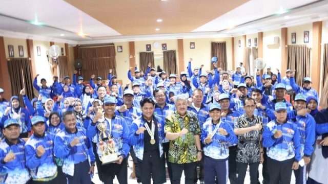 Raih Posisi 5 Porseni PGRI, Bupati Apresiasi Kontingen Kabupaten Pinrang