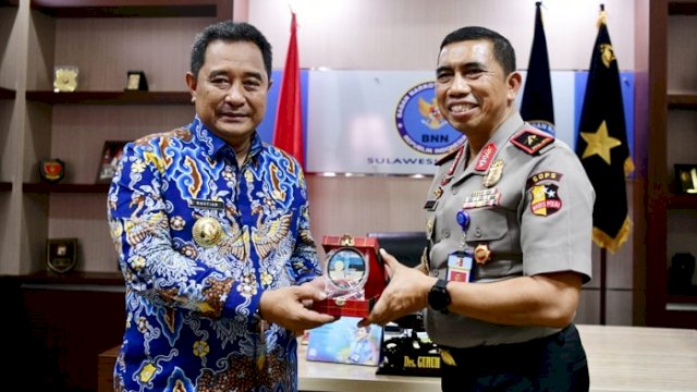 Kunjungi BNNP, Pj Gubernur Sulsel Dukung Berantas dan Cegah Peredaran Narkotika