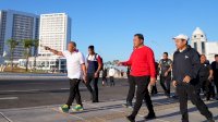 Momen Pj Gubernur Jalan Pagi Bersama Pejabat OPD dan Anggota DPRD Sulsel
