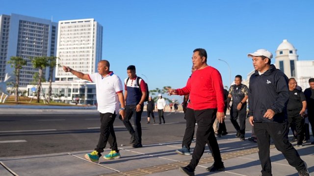 Momen Pj Gubernur Jalan Pagi Bersama Pejabat OPD dan Anggota DPRD Sulsel