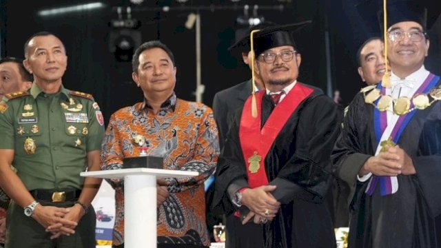Hadiri Dies Natalis Unhas, Pj Gubernur Sulsel Harap Kampus Berkontribusi untuk Ketahanan Pangan