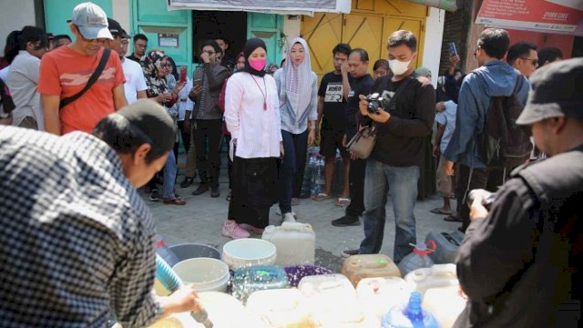Wawali Tinjau Wilayah Kekeringan di Kecamatan Ujung Tanah