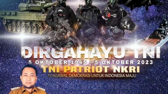 Camat Manggala Ucapkan Dirgahayu TNI ke 78