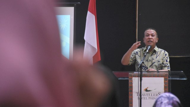 Anggota DPRD Makassar, Hasanuddin Leo sosialisasikan Perda Pemberian Air Susu Ibu (ASI) Eksklusif, di Hotel Travellers Phinisi, Jl Lamadukelleng Buntu, Kamis (12/10/2023).