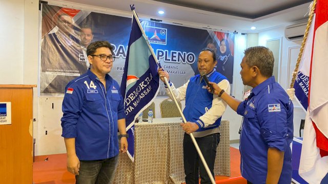 Ketua Demokrat Makassar, Adi Rasyid Ali Gelar Pleno Pengusulan Ketua dan Pengurus DPAC, di Hotel Marina Makassar, Minggu (29/10/2023).
