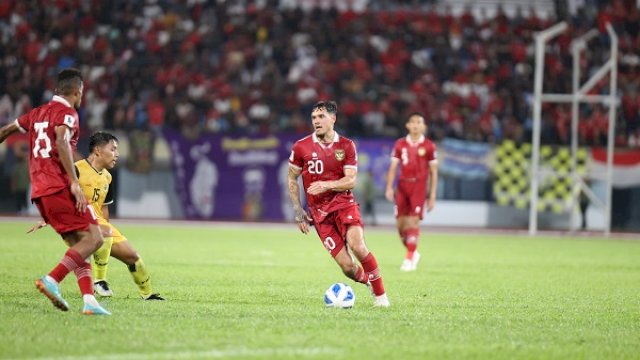 Timnas Indonesia kembali menang 6-0 atas Brunei Darussalam pada Kualifikasi Piala Dunia 2026 zona Asia di Stadion Sultan Hassanal Bolkiah, Bandar Seri Begawan, Brunei Darussalam, Selasa malam (17/10/2023). (PSSI)