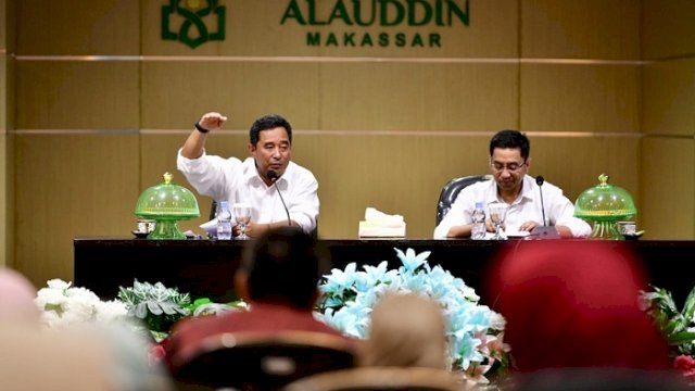 Kunjungi UIN Alauddin, Pj Gubernur Bahtiar Paparkan Delapan Program Prioritas