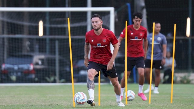 Para pemain Timnas Indonesia menjalani latihan perdana, fokus pada pemulihan. (PSSI)