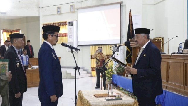 Lantik A Calo Kerrang Jadi Sekda Pinrang, Bupati: Selamat Bekerja, Semoga Amanah