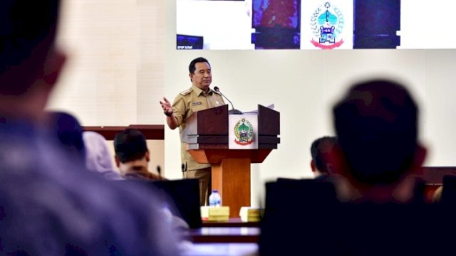 Pj Gubernur Sulsel, Bahtiar Baharuddin. ()