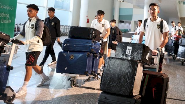 Indonesia menghadapi laga leg kedua Kualifikasi Piala Dunia 2026 zona Asia putaran pertama di Stadion Hasanah Bolkiah pada Selasa (17/10). Para pemain Timnas Indonesia pun telah tiba di Brunei Darussalam, Jumat (13/10/2023). (PSSI)