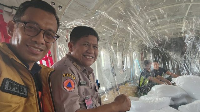 TMC Berhasil Datangkan Hujan, Pj Gubernur Bahtiar Apresiasi Kerja BPBD Sulsel