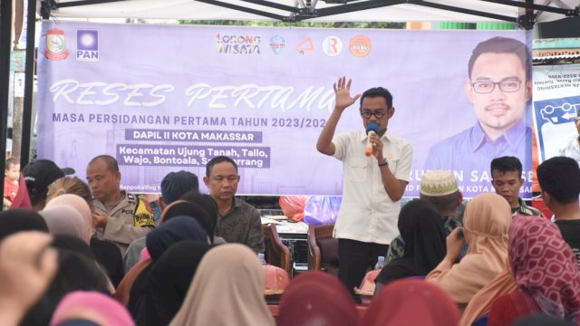 Anggota DPRD Makassar, Sahruddin Said serap Aspirasi Warga Rappokalling, Kamis (2/11/2023).