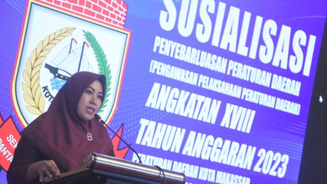 Anggota DPRD Makassar, Fatma Wahyuddin sosialisasikan Perda Baca Tulis Alquran, di Hotel Aston, Jl Sultan Hasanuddin, Sabtu (25/11/2023).