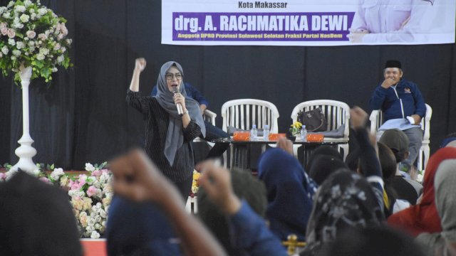 Ketua Komisi D DPRD Sulsel, Andi Rachmatika Dewi melaksanakan Monitoring APBD Sulsel, di Kecamatan Rappocini, Sabtu (25/11/2023).