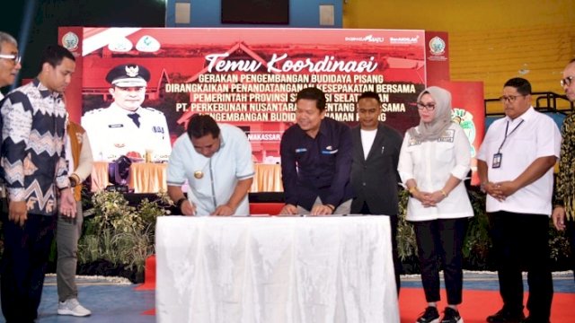 Pemprov Sulsel – PTPN XIV MoU Kerjasama Pengembangan Budidaya Pisang