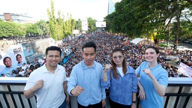 Hadiri Jalan Sehat di Makassar, Gibran: Ramai Sekali, Terima Kasih Makassar