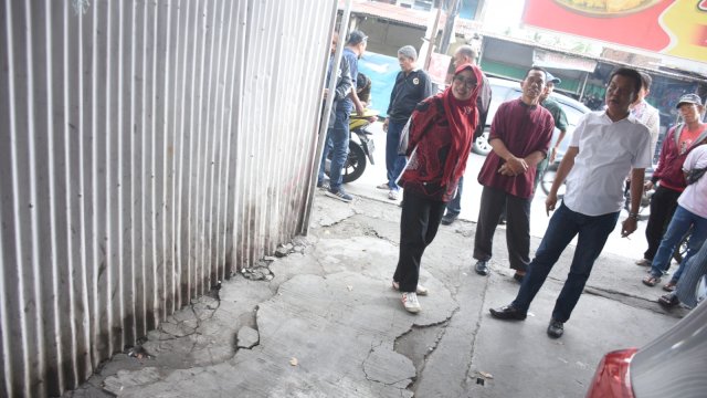 Anggota DPRD Makassar, Abdul Wahab Tahir melakukan kunjungan daerah pemilihan (Kundapil) di Kelurahan Kaluku Bodoa, Kecamatan Tallo, Makassar, Kamis (14/3/2024).