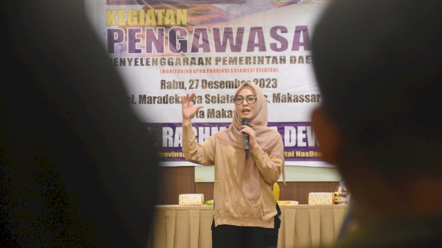 Ketua Komis D DPRD Sulsel, Andi Rachmatika Dewi melaksanakan Monitoring APBD Sulsel, di Kelurahan Maradekayya Selatan, Kecamatan Makassar, Rabu (27/12/2023).