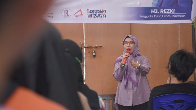 Anggota DPRD Makassar, Hj Rezki serap aspirasi Warga Kecamatan Ujung Pandang, Jumat (19/1/2024).