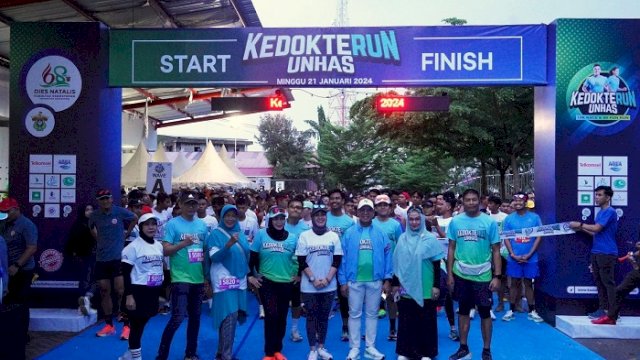 Ketua DPRD Sulsel Lepas KedokteRun Dies Natalis Ke-68 Fakultas Kedokteran UNHAS