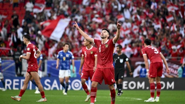 Timnas Indonesia berhasil lolos ke babak 16 besar Piala Asia 2023. (pssi)